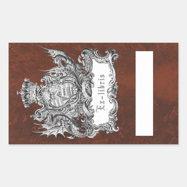 Buchzeichen-Aufkleber Rechteckiger Aufkleber (Vorderseite)