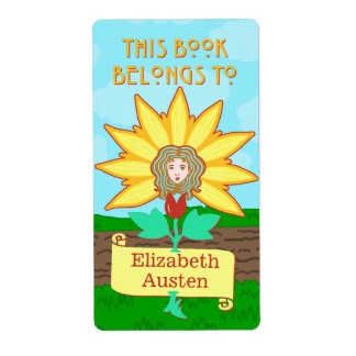 Buchzeichen Dieses Buch gehört zur Jugendstil-Blum