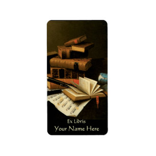 Buchzeichen für Musik und Bücher Adressaufkleber