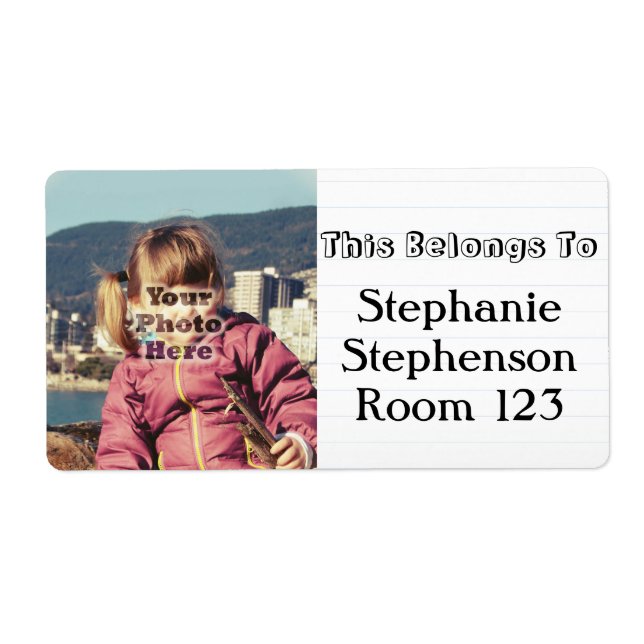 Buchzeichen für Personalisierte Fotos (Vorne)