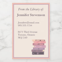 Buchzeichen-Label buchen