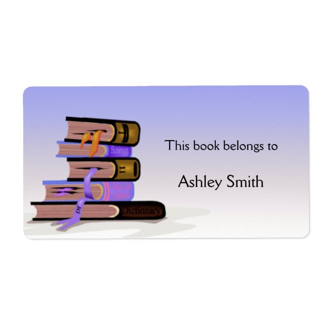 Buchzeichen Labels (Vorne)