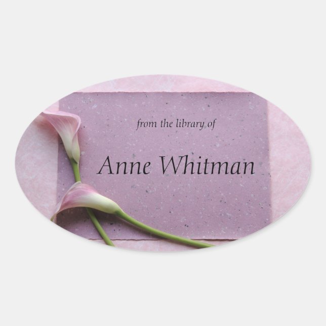 Buchzeichen Ovaler Aufkleber (Vorderseite)