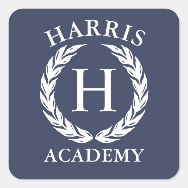 Buchzeichen personalisierte Hausschulbücher Quadratischer Aufkleber (Vorderseite)