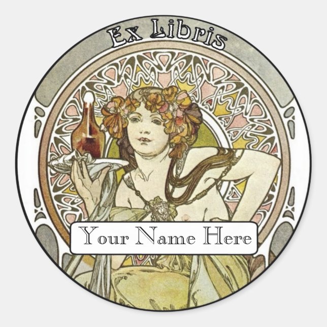 Buchzeichen Runder Aufkleber (Vorderseite)