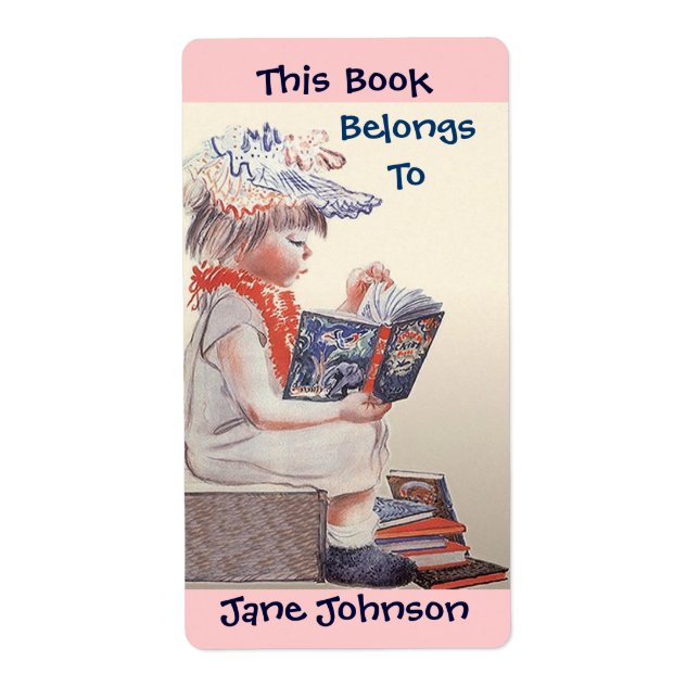 Buchzeichen Vintage Girl-Lesegeräte gehören zu Lab (Vorne)