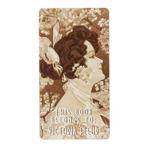 Buchzeichen-Vintage viktorianische Dame