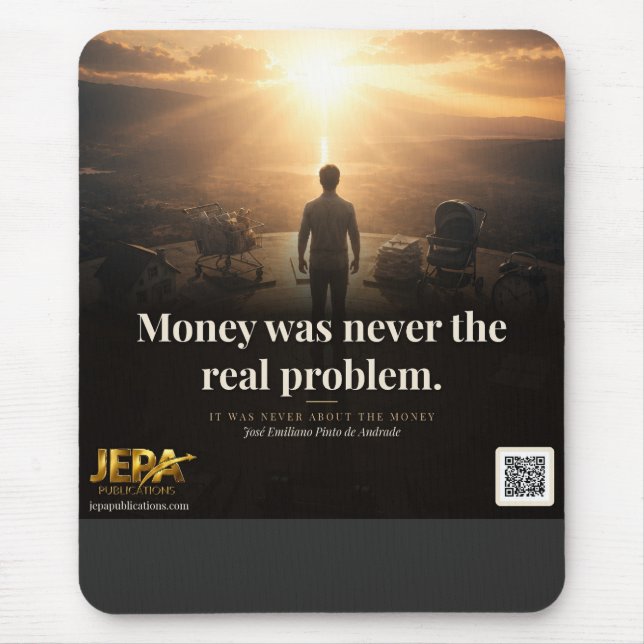 Buchzitat Geld War Nie Das Wirkliche Problem Mousepad (Vorne)