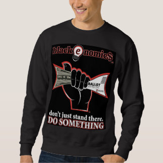 "Buck and Ballot" Schwarzes Sweatshirt für Männer