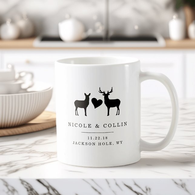 Buck and Doe Gastgeschenk Hochzeit Tasse (Von Creator hochgeladen)