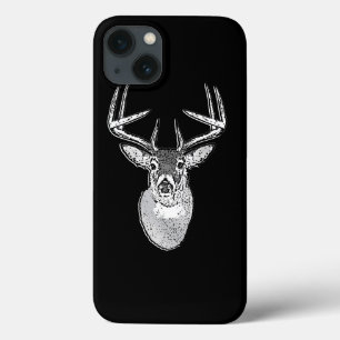 Buck auf Schwarz-weißem Schwanz Hirsch Case-Mate iPhone Hülle