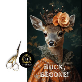 Buck Begone Sassy Deer Decoupage Seidenpapier