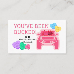 Buck Buck Bronco Sie wurden Bucked Valentines Tag