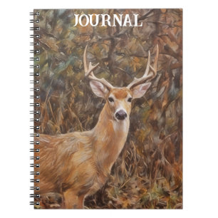 Buck Deer Art Personal Journal-Notebook Notizblock