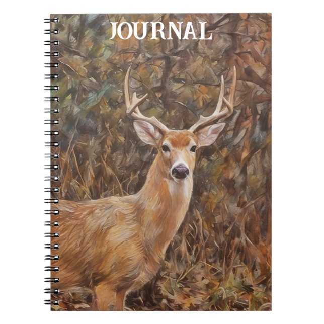 Buck Deer Art Personal Journal-Notebook Notizblock (Vorderseite)