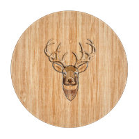 Buck Deer Head Holz Grain Style Dekoration