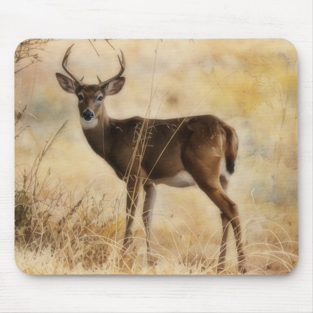 Buck Deer Wild Animal Mousepad (Vorne)