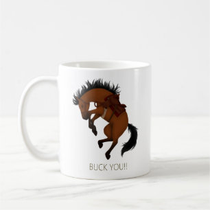 Buck dich! Funny Bay Horse Kaffeetasse