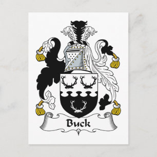 Buck-Familienwappen Postkarte