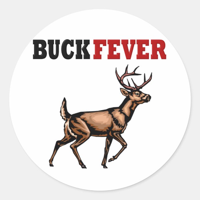 BUCK FEVER RUNDER AUFKLEBER (Vorderseite)