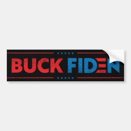 Buck Fiden lustig gegen Biden pro Trump Autoaufkleber