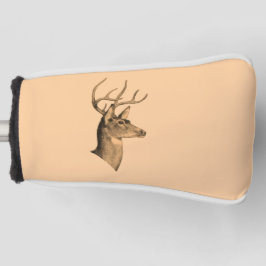 Buck Head Burlywood Golf Head Putter Cover Headcover
