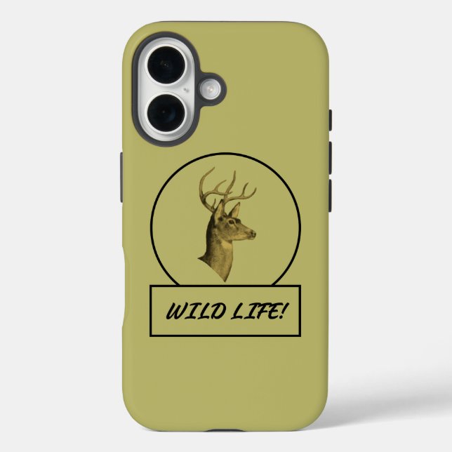 Buck Head Dark Khaki iPhone Fälle Case-Mate iPhone Hülle (Rückseite)