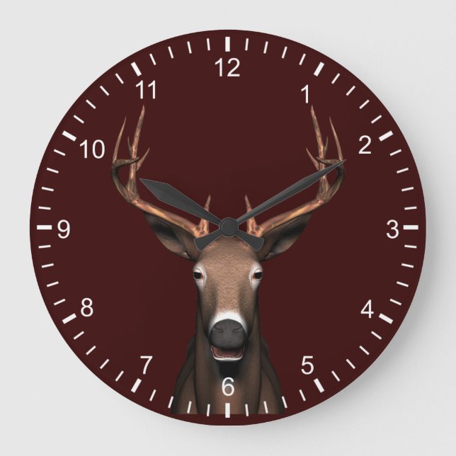 Buck Head Große Wanduhr (Vorderseite)