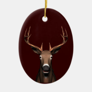 Buck Head Keramik Ornament