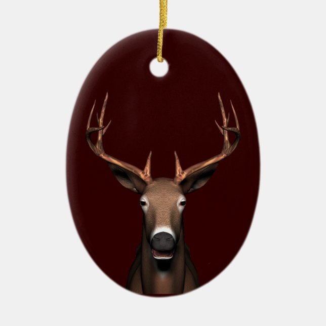 Buck Head Keramik Ornament (Vorne)