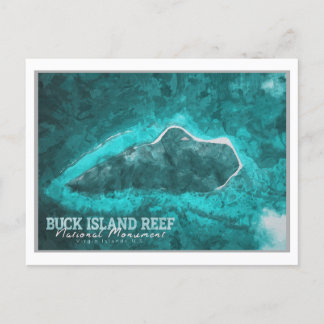BUCK ISLAND - JUNGFRAU INSELN VEREINIGTE STAATEN POSTKARTE