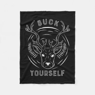 Buck Jagd Sie selbst Fleecedecke