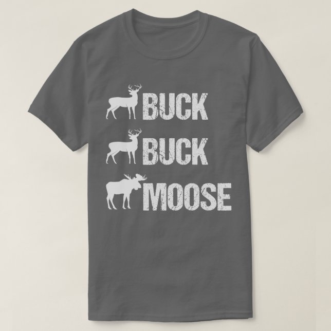 Buck Moose Funny Moose Buck Jagd T-Shirt (Design vorne)