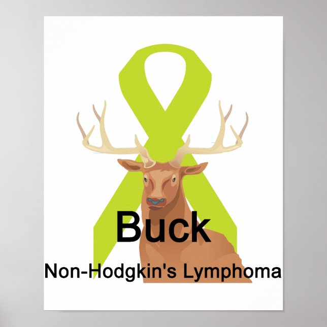 Buck Non-Hodgkin-Lymphom-Poster Poster (Vorne)