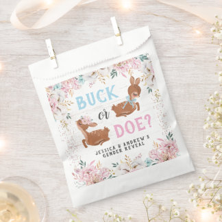 Buck oder Doe? Baby Shower Reveal Geschenktütchen