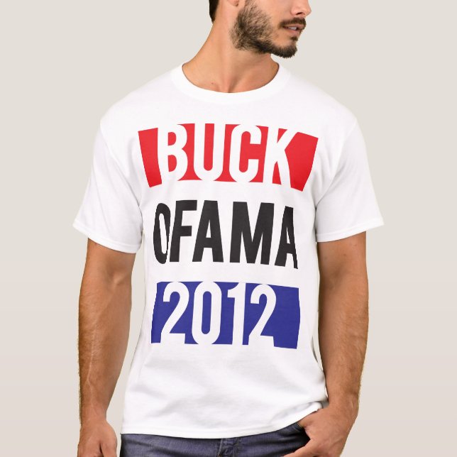 Buck Ofama 2012 - RedWhiteBlue T-Shirt (Vorderseite)