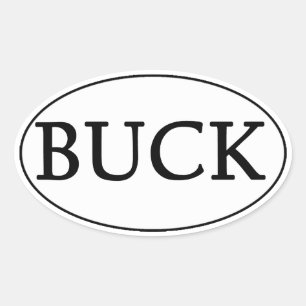 BUCK Oval Logo Ovaler Aufkleber