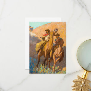 Buck Peters, Ranchman von Maynard Dixon Dankeskarte