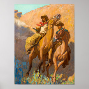 Buck Peters, Ranchman von Maynard Dixon Poster
