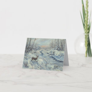 Buck River - Handgemalt Karte