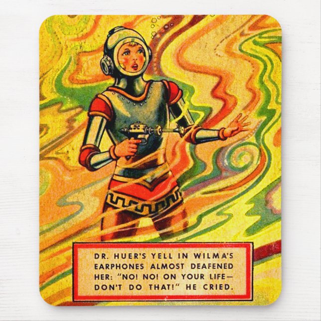 Buck Rogers Comic Wilma Deering der 1930er Jahre Mousepad (Vorne)
