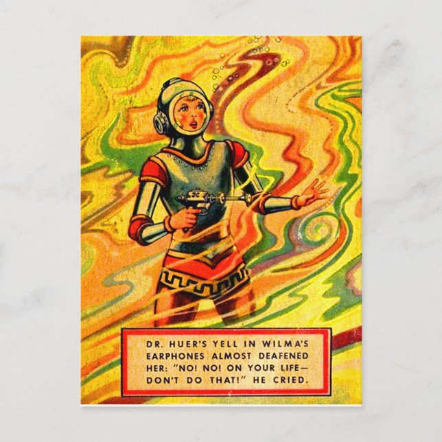 Buck Rogers Comic Wilma Deering der 1930er Jahre Postkarte (Vorderseite)