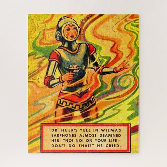 Buck Rogers Comic Wilma Deering der 1930er Jahre Puzzle (Vertikal)