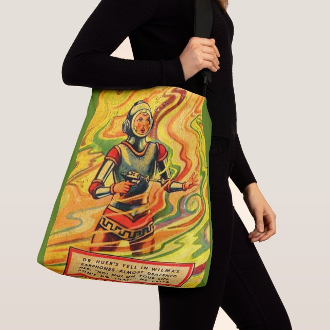 Buck Rogers Comic Wilma Deering der 1930er Jahre Tragetaschen Mit Langen Trägern (Von Nahem)