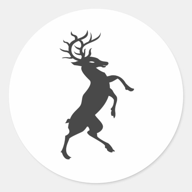 Buck Runder Aufkleber (Vorderseite)