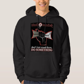 "Buck und Wahlzettel" Schwarzer Pullover-Hoodie fü Hoodie