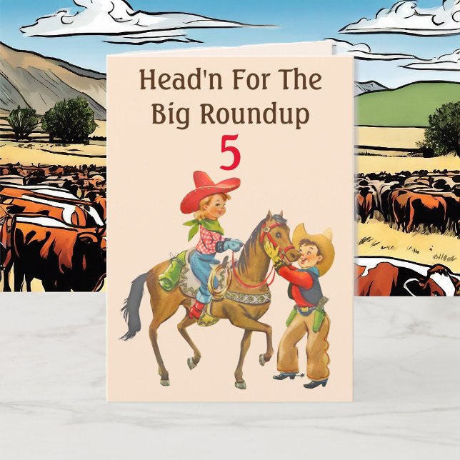 Buckaroo Cowboy Geburtstag Alter hinzufügen und Bo Karte (Von Creator hochgeladen)