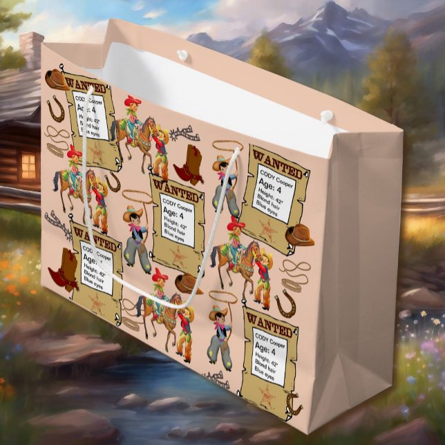 Buckaroo Cowboy Gewollt Name & Beschreibung hinzuf Große Geschenktüte (Von Creator hochgeladen)