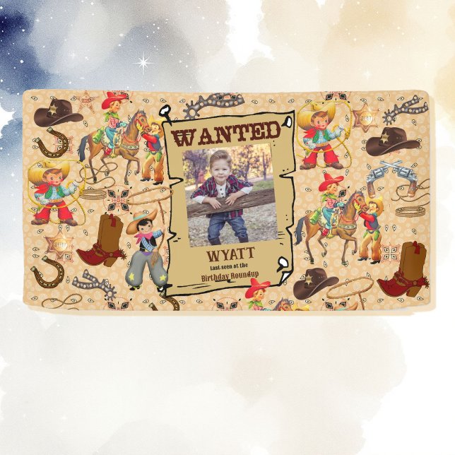 Buckaroo Cowboy Gewollt Poster Foto & Name Banner (Von Creator hochgeladen)