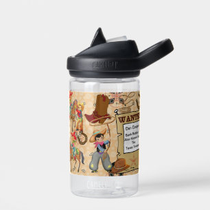 Buckaroo Cowboy Wollte Boy's Name und Beschreibung Trinkflasche